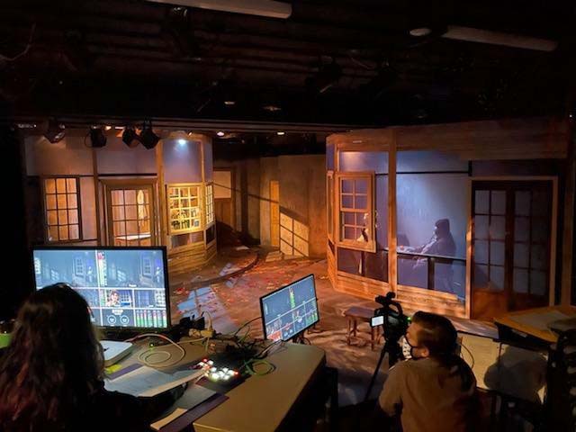 Spring 21 Theatre Production Behind the Scenes of Livestream