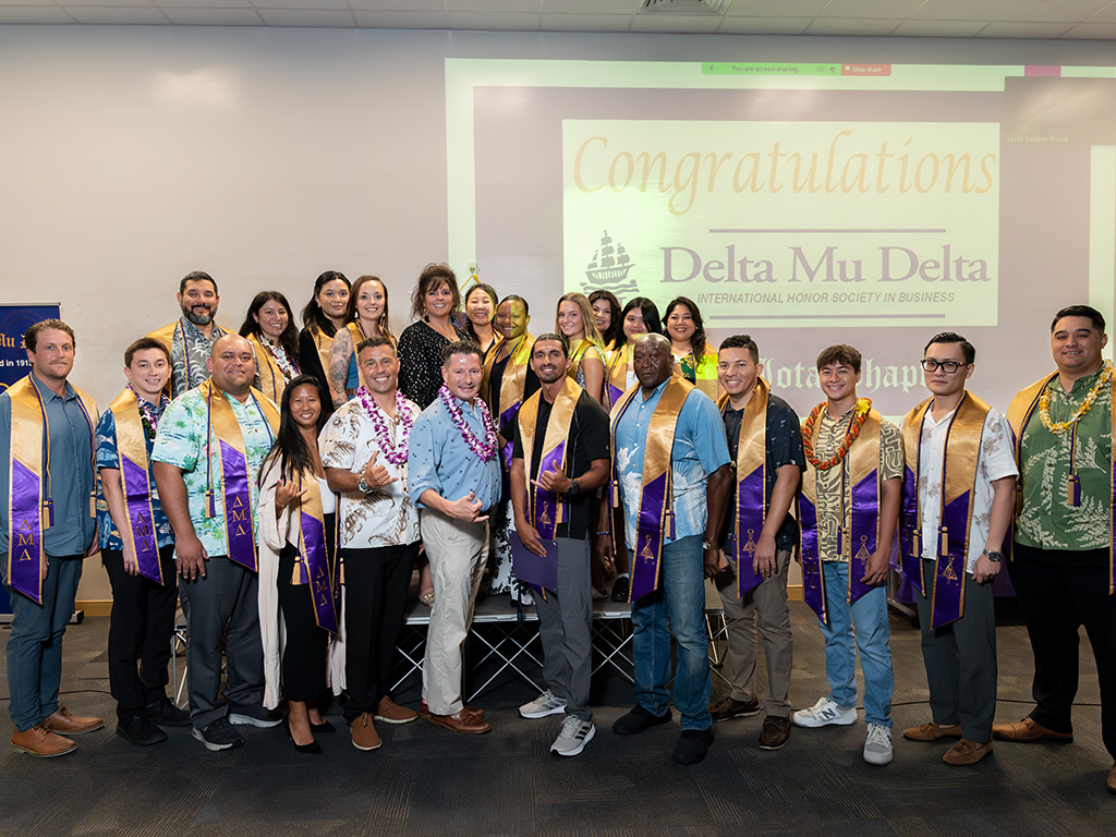 Delta Mu Delta inducted 41 new members on May 3, 2024