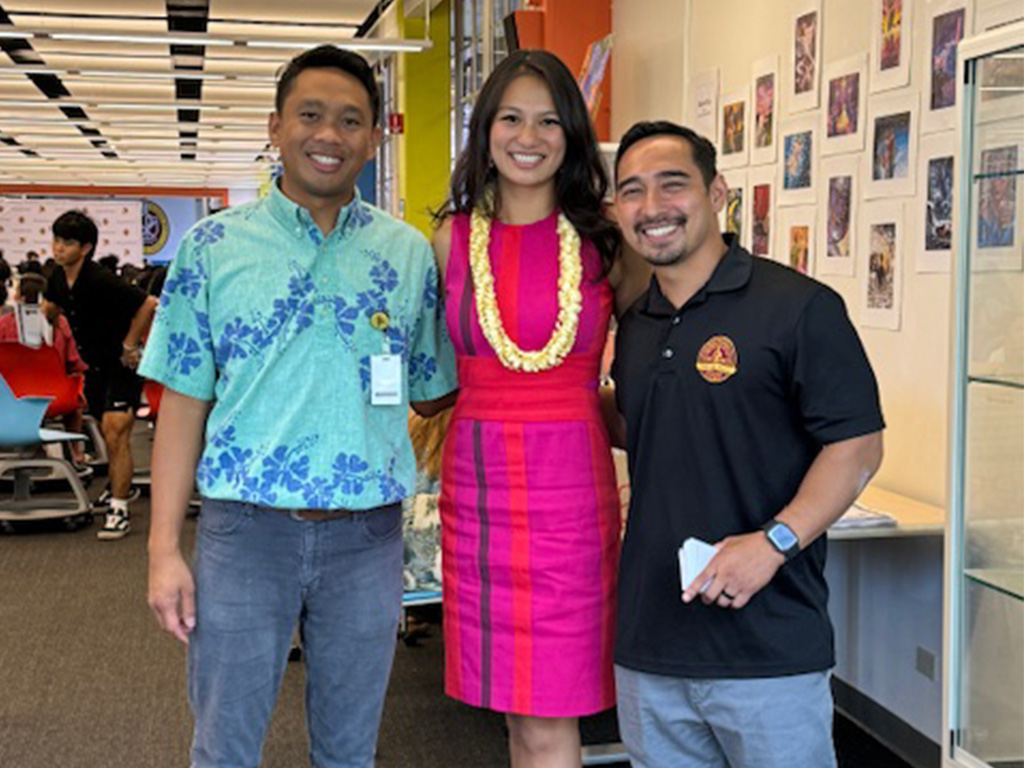 Giving back to her alma mater, Jacelyn Ho served on the Maryknoll alumni panel speaking to 2024 seniors; Ho spoke about the importance of having a personal brand and taking opportunities to grow and develop