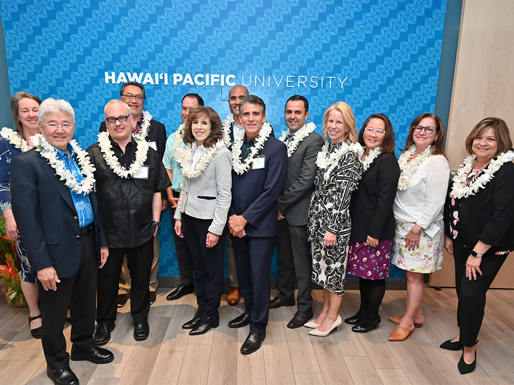 HPU leadership, faculty, and staff at the grand opening event