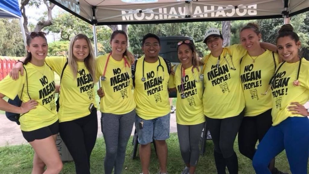 Active in the HPU Student Nurses’ Association, Mandi Wagner (third from left) served as the Community Involvement Committee Chair