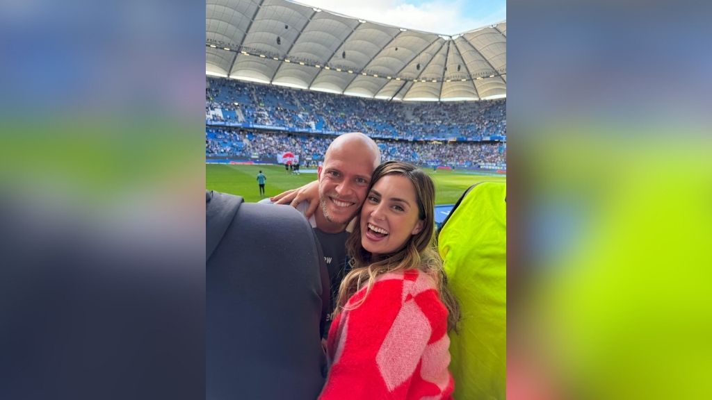 Life in Germany – football! Mandi is pictured with her husband René Wagner, HPU Class of 2017, Master’s in Human Resources Management and Services