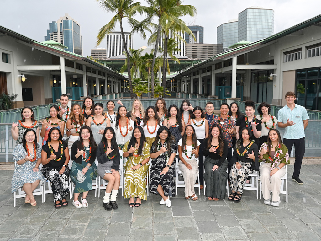 HPU's inaugural cohort of Master of Medical Science Physician Assistant students at HPU's Aloha Tower Marketplace Campus