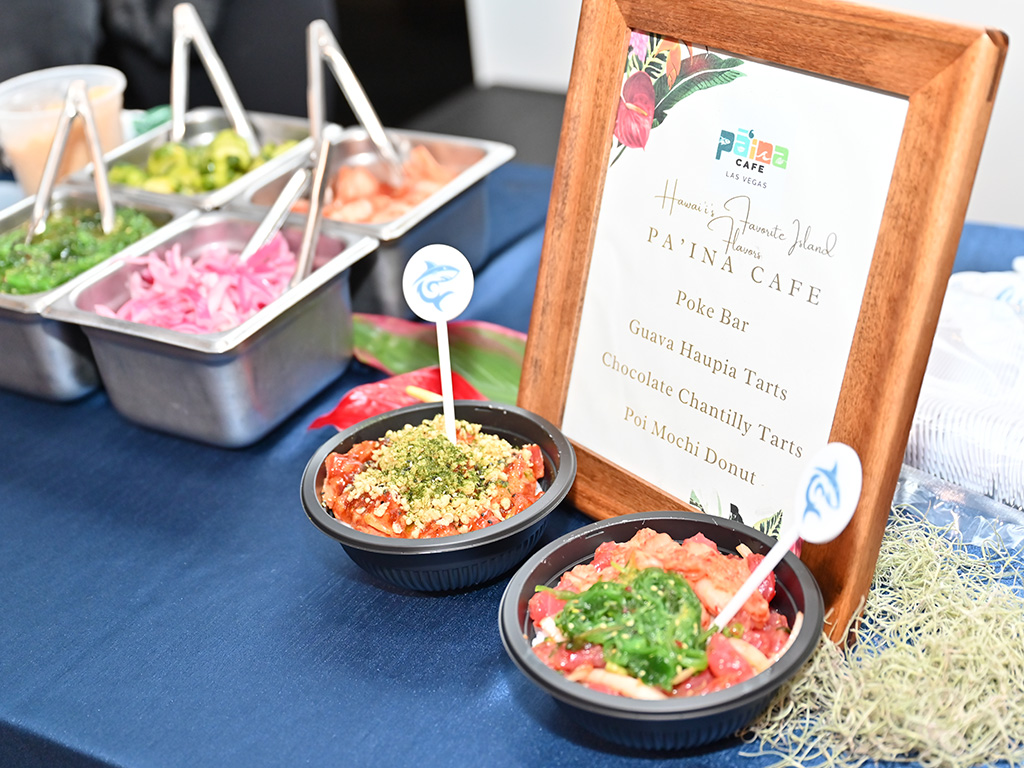 The event was catered by various Hawai'i-favorite restaurants