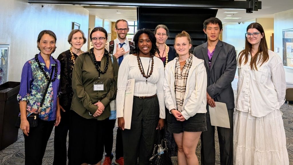 From left to right: Hanh Nguyen, Jean Kirschenmann, Tasman Mattox, Eric Young, Saadiya Patrick, Maria Levy, Anais Smeyers, Yuhui Du, Kaitlyn Hudson