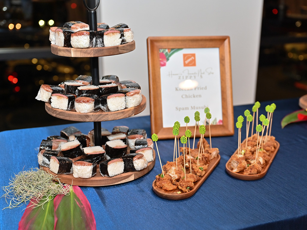 The event was catered by various Hawai'i-favorite restaurants