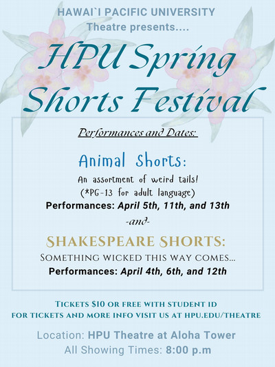 Decorative poster for spring shorts festival